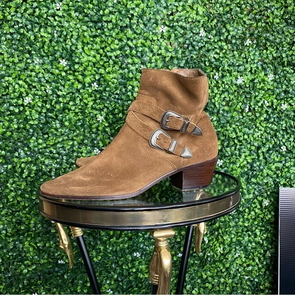 N-09 Frye Ellen Buckle Boots